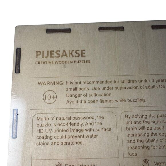 Fearless Wolf Wooden Puzzle 100 Pcs 8.2”x 5.9" - Creative Wooden Puzzles - Picture 9 of 11